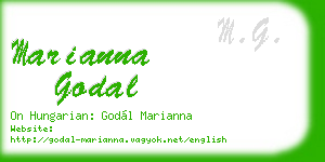 marianna godal business card